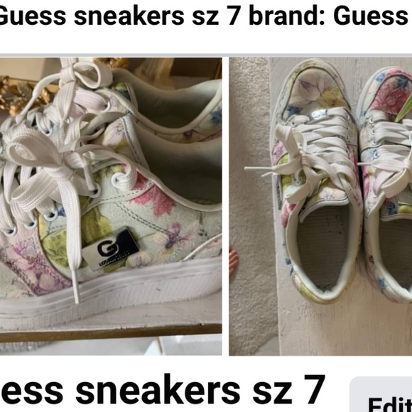 Guess floral sneakers - Picture 1 of 2